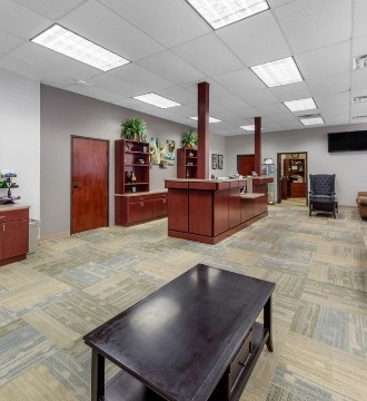 Open welcoming reception area in Oklahoma City orthodontist office